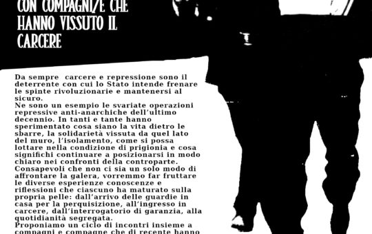 Rinvio iniziativa Bologna carcere/repressione del 29 maggio