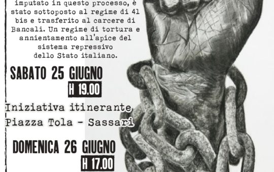 Contro il 41 bis, contro ogni prigione: iniziative in Sardegna