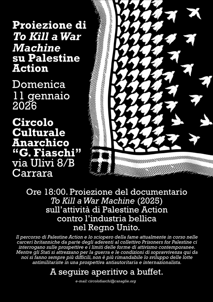 to kill a war machine 11 gennaio 2026 carrara-Pagina001
