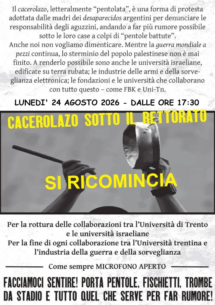PRESIDIO SOTTO IL RETTORATO DEL 24 AGOSTO 2026
